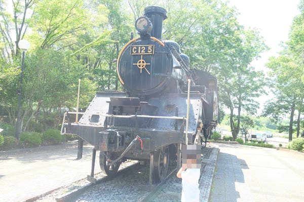 C125号 蒸気機関車の展示