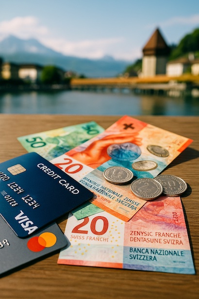 スイス旅行 キャッシュレス決済 イメージ