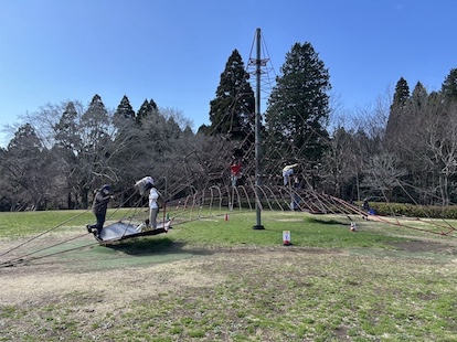 昭和の森公園　アスレチック遊具２