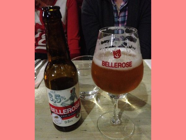 Belleroseビールとグラス
