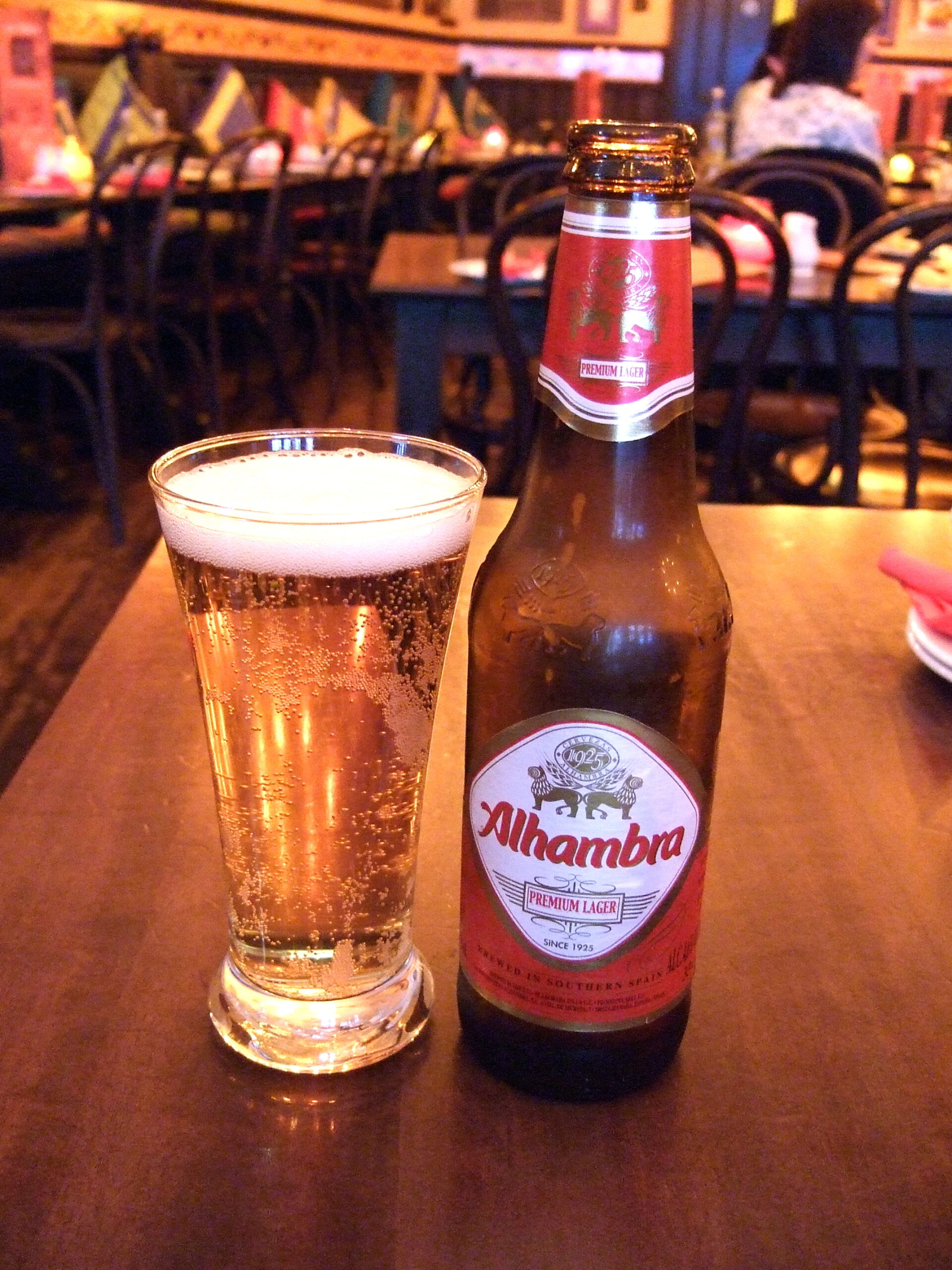 Alhambra cerveza Granada
