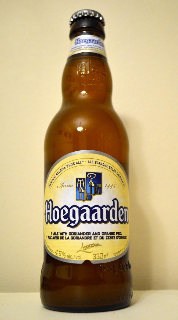 ヒューガルデンのホワイトビール。白く濁った小麦ビール