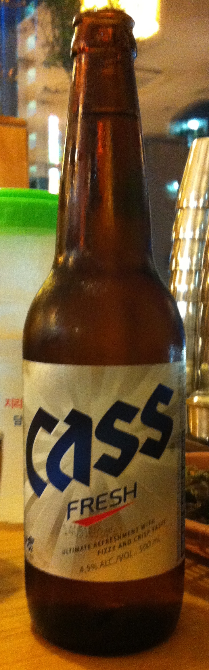 Cass Fresh 韓国ビール缶