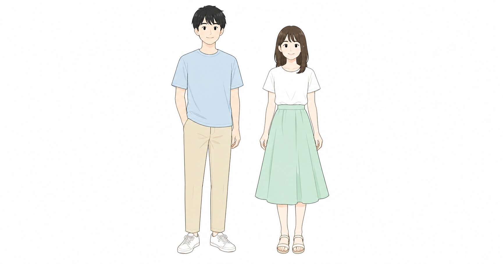 スイス7月の都市部の服装イメージ