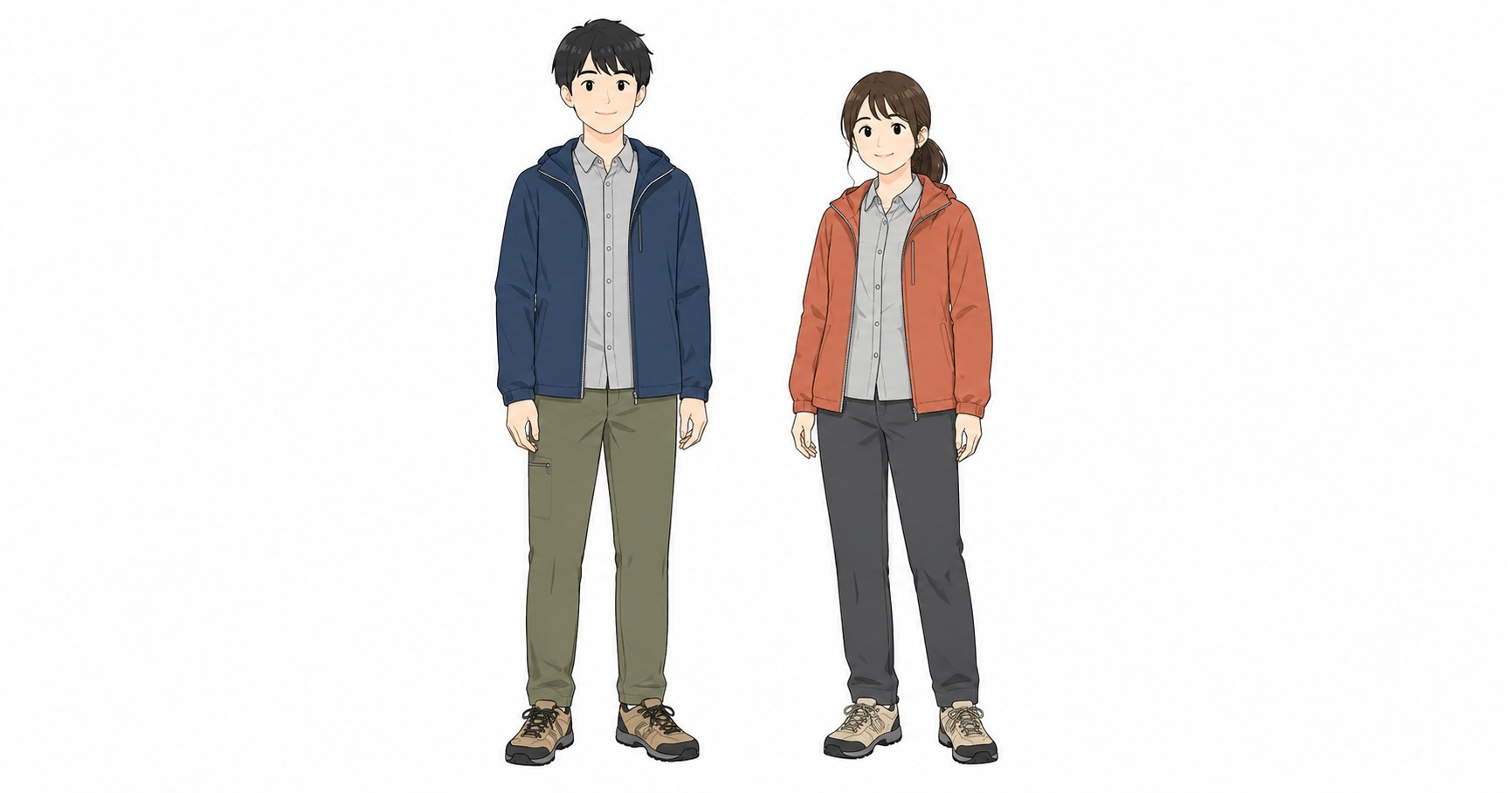 スイス7月の山岳地域の服装イメージ