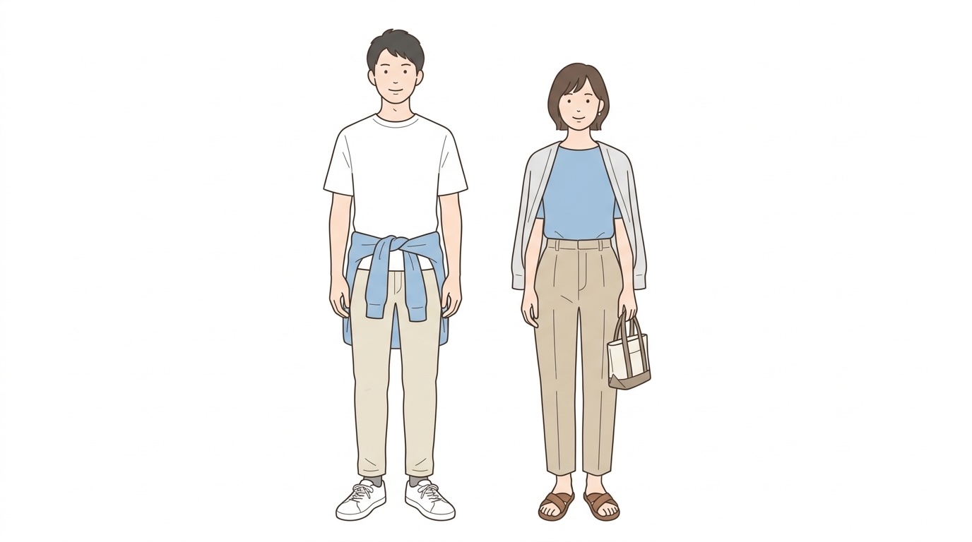 スイス都市部6月の服装コーデ