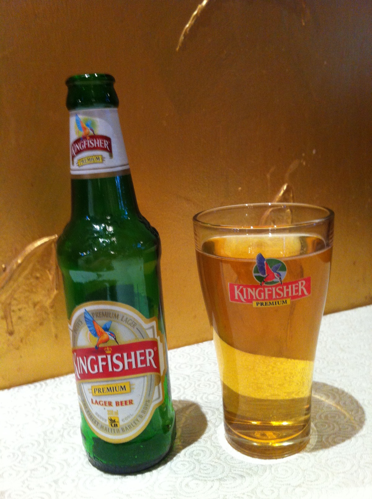 キングフィッシャービールのボトル