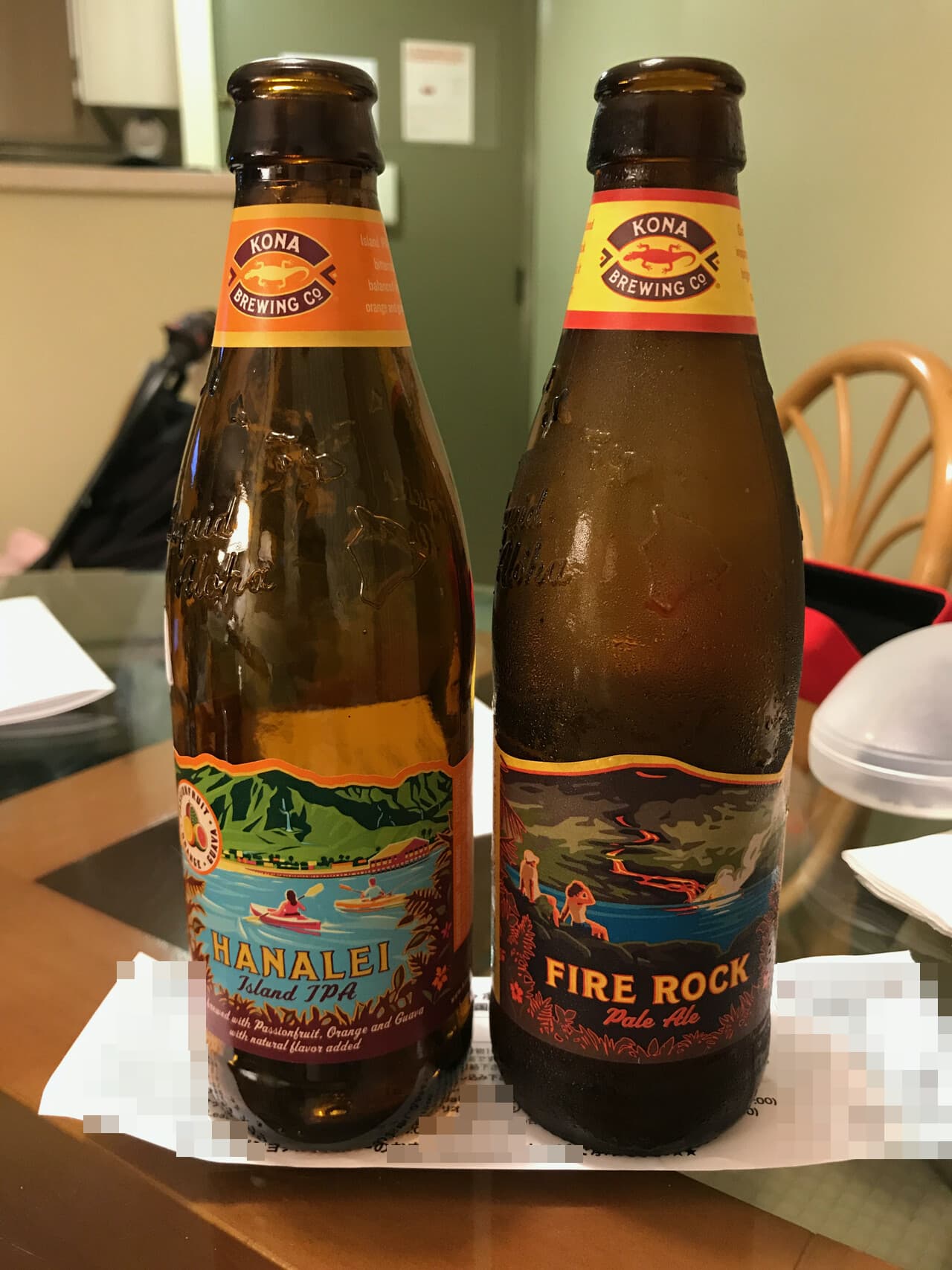 Kona Hanalei Island IPA と Fire Rock Pale Ale