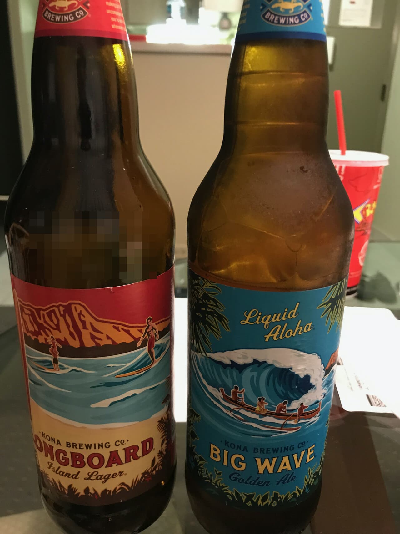 Kona Longboard Island Lager と Big Wave Golden Ale