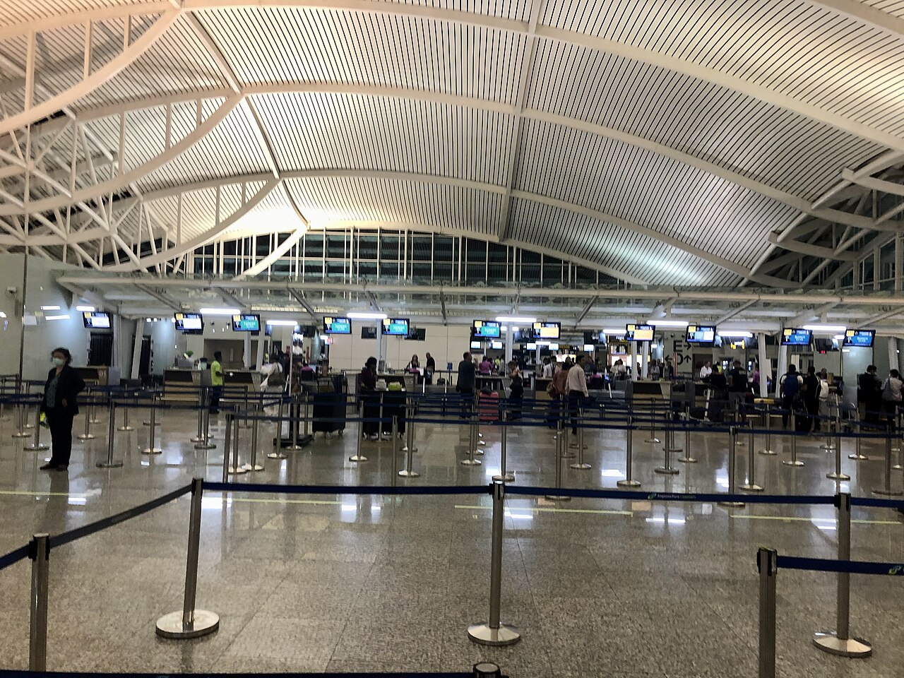 バリ島のングラ・ライ国際空港の到着ロビー