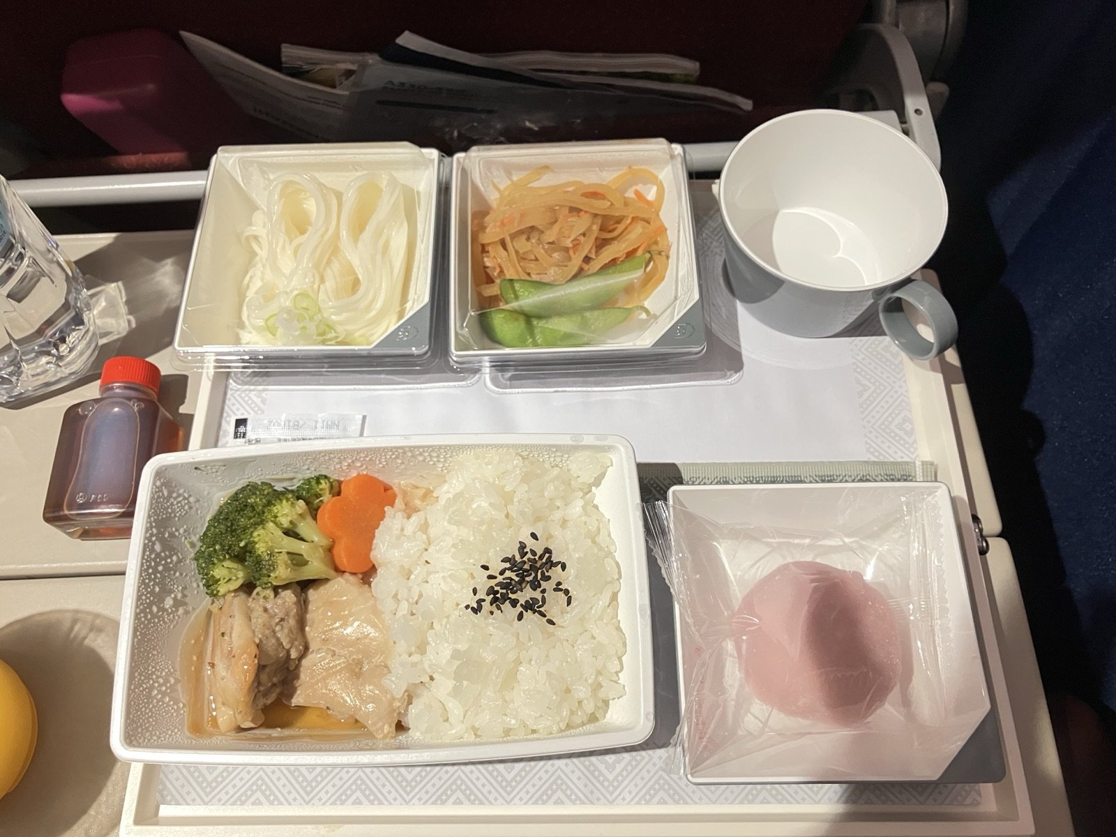 マレーシア航空エコノミー 機内食 チキンソイソース