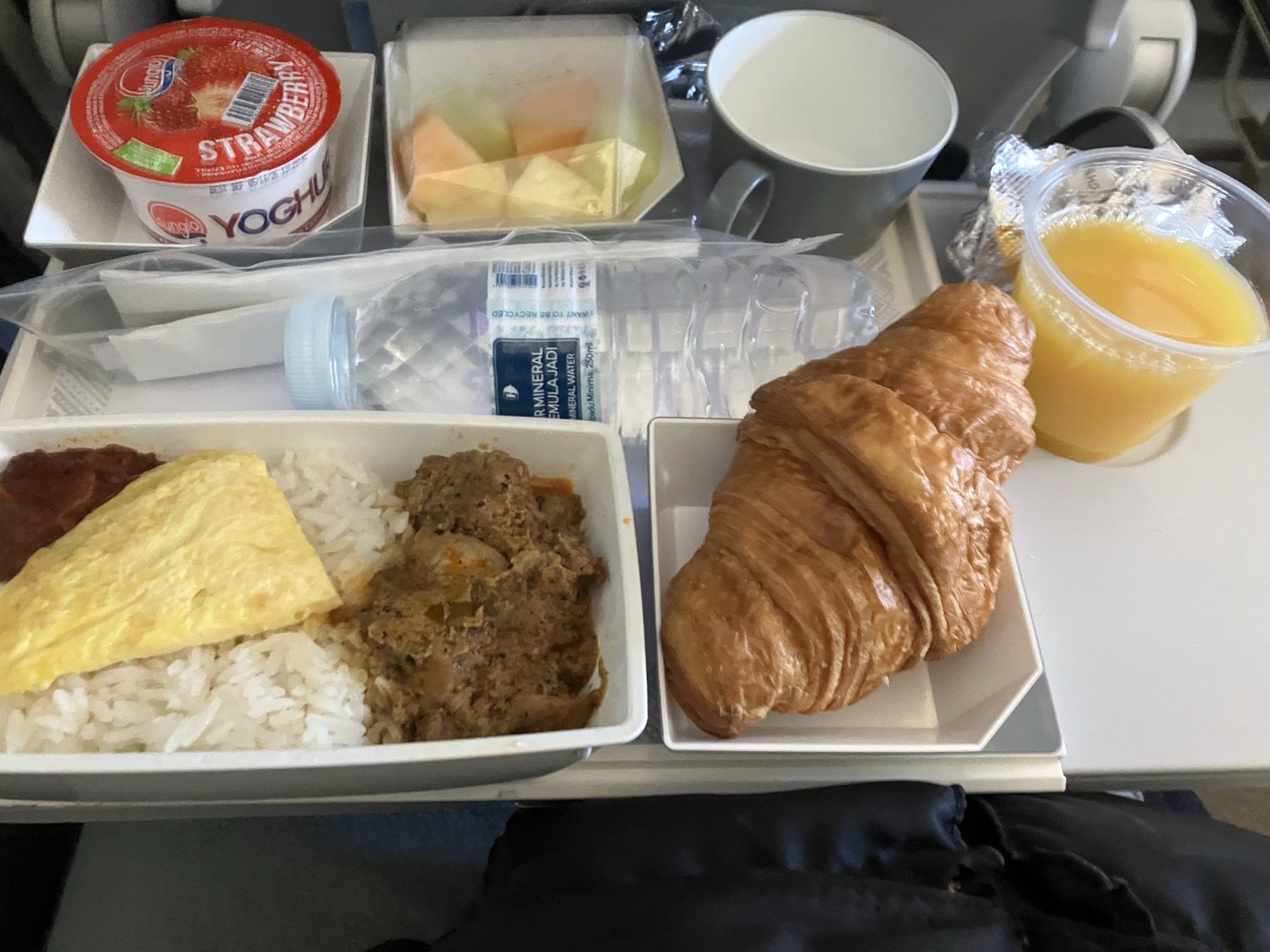 マレーシア航空エコノミー 機内食 チキンナシレマ