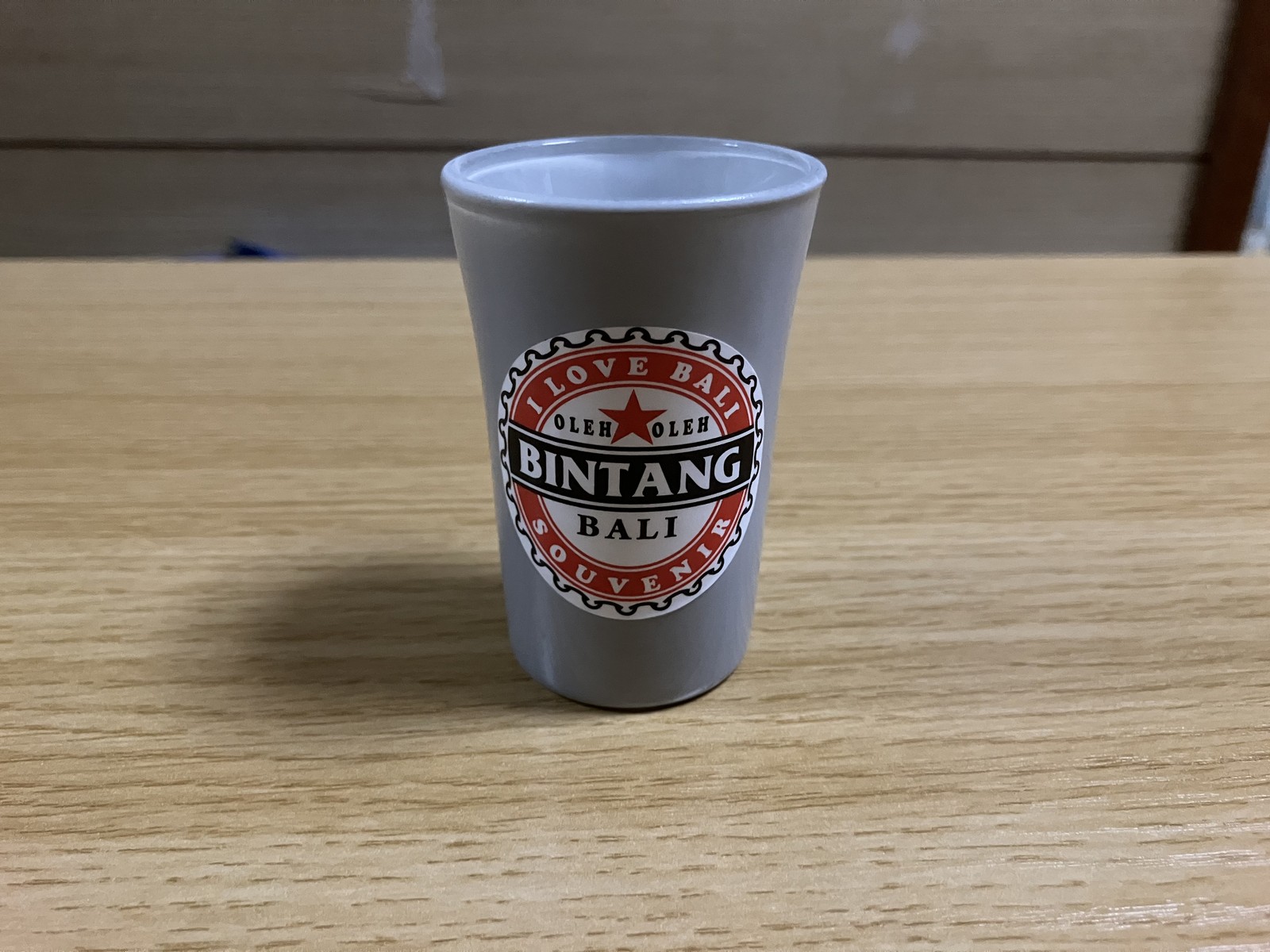バリ島で購入したビンタンをモチーフにした小さなコップ