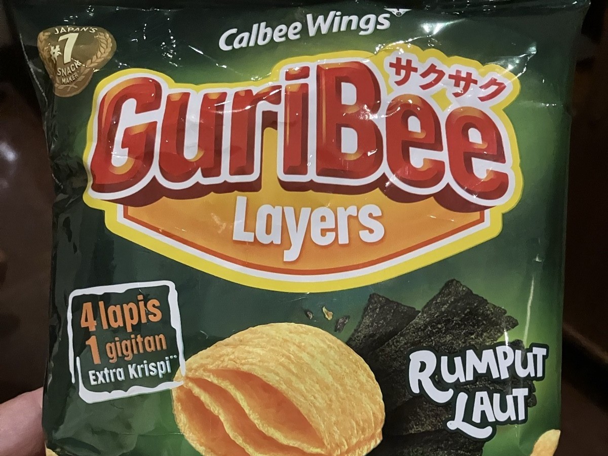 バリ島で購入したCalbee Wings GuriBee Layers Rumput Laut